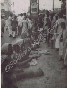 Street beggars. Probably Calcutta, India. 1944-194
