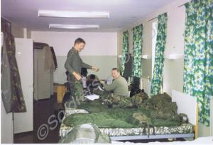 Billets on exercise. Gloucestershire Regiment. 199