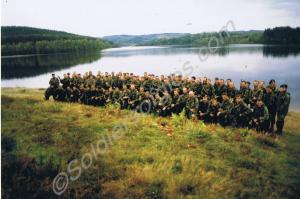 "C" Company at the end of exercise. Gloucestershir