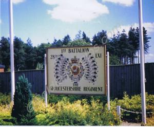 Entrance to the Camp. Gloucestershire Regiment. Ca