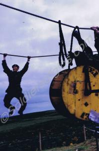 Open Day - pulley and tackle rope crossing display