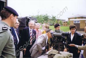 Open Day - looking through a range finder. Glouces