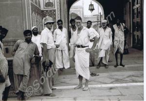 Second Lieutenant H.G.F. Chapman at Lahore Mosque.