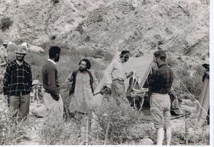 Mountain climbing. In camp in the Haramosh foothil