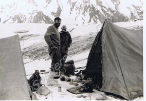 Mountain climbing. In the Haramosh pass. Major P.G