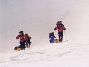 Ski trek. Gloucestershire Regiment. c. 1992.