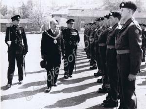 Passing out parade. Inspection by the Sherriff of