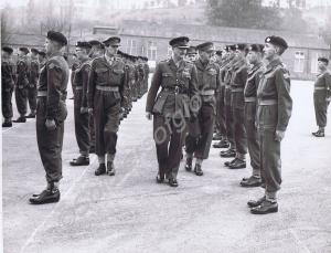 Passing Out Parade. Major A.L.W. Soames and Lieute