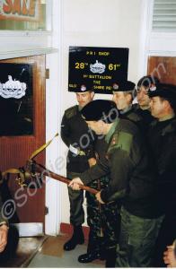 Opening of the P.R.I. shop. Gloucestershire Regime