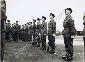 Inspection. H.R.H. The Duke of Gloucester and Lieu