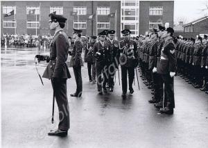 Inspection of No. 3 Guard by H.R.H. The Prince of