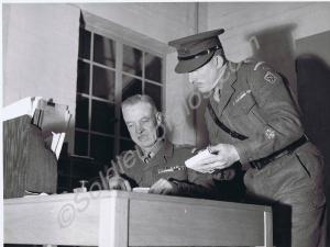 Captain QuarterMaster Hobbs and Regimental Sergean