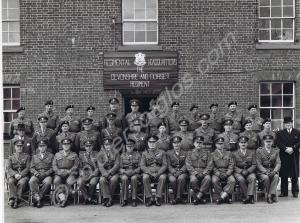 Officers and N.C.Os of the Wessex Brigade. Regimen