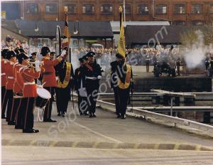 The Last Parade.  The Colours and Imjin Battery, R