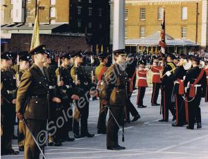 The Last Parade. Parading the Colours. 2nd Lieuten