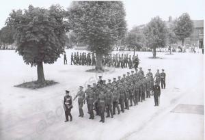 March Past. Wessex Brigade.  Depot. c. 1960.