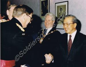 The Last Parade.  H.R.H. The Duke of Gloucester wi