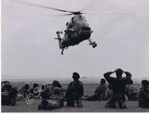 Cadets watching Wessex helicopter demonstration. G