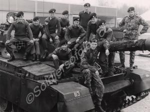 Cadets visiting British Army of the Rhine.  County