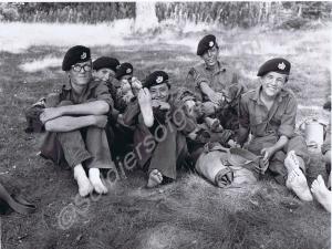 Cadets with sore feet on exercise.  Gloucestershir