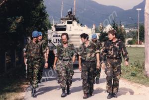 Soldiers of  'C' Company with local police. Royal