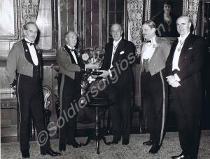 Captain P.C.S. Heidenstam at a formal Mess occasio