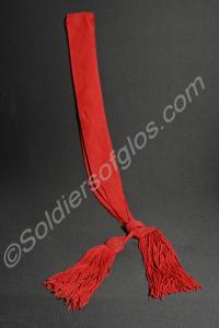 Officer's crimson sash, worn over the shoulder. Gl