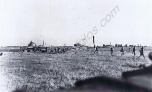 Armour and infantry advancing on Le Havre. Normand