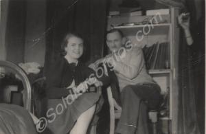 Sergeant Savage with his wife. Gloucestershire Reg