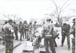 British Army training team with Kenyan soldiers. S