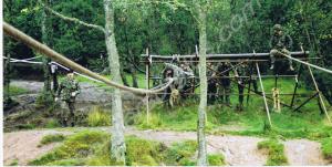 Lieutenant Tony Hewitt leading assault course trai