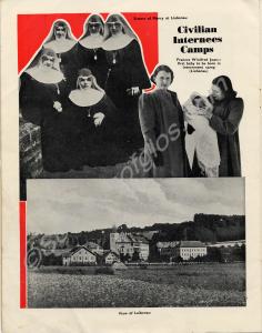 Civilian internees at Liebenau.  From magazine ent