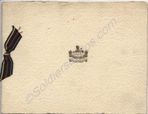 Two Gloucestershire Regiment Christmas cards, from