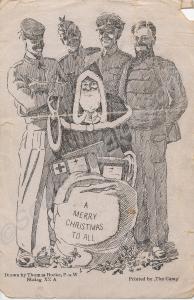 P.O.W. Christmas  postcard dated 15th January 1942
