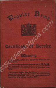 Red Book (A.F.B.108)- Certificate of Service of Pt