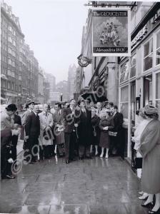 Brigadier P.C.S. Heidenstam unveiling the pub sign