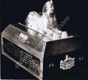 Gloucestershire Regiment siver sphinx statuette pr