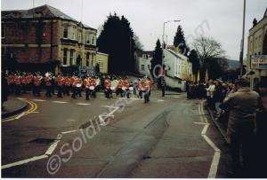 The Band at the Tercentenary Parade.  Gloucestersh