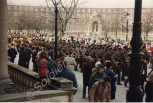 March past of the Gloucestershire Regiment at the