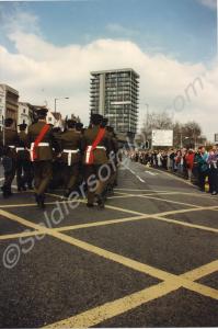 March past of the Gloucestershire Regiment at the