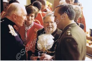 Service personnel and guests Tercentenary Parade.