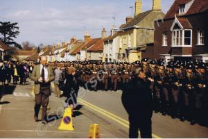 Marching through the streets. Tercentenary Parade.