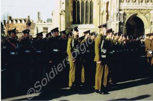 Escort to  the Colours.  Gloucestershire Regiment.