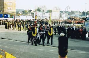 Escort to the Gloucestershire Regiment Colours out