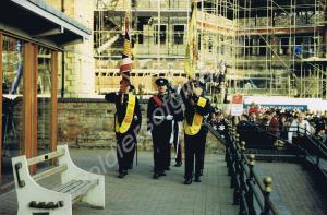 The Colours being marched into the Soldiers of Glo