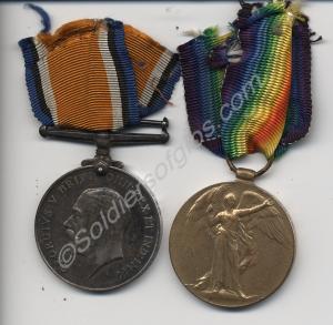 Group of two medals; British War Medal and Allied
