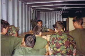 'The furniture in position'. Operation Diamond Cut