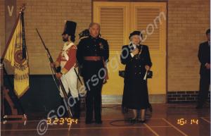 Major-General R.D. Grist with the Lady Mayoress an