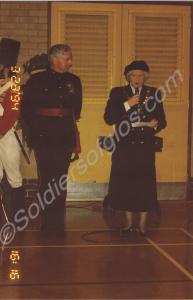 Major-General R.D. Grist with the Lady Mayoress. G