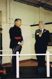 Major-General R.D. Grist with the Mayor. Glouceste